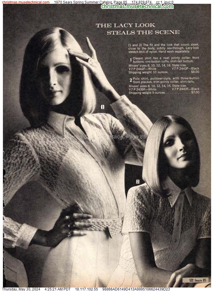 1970 Sears Spring Summer Catalog, Page 85
