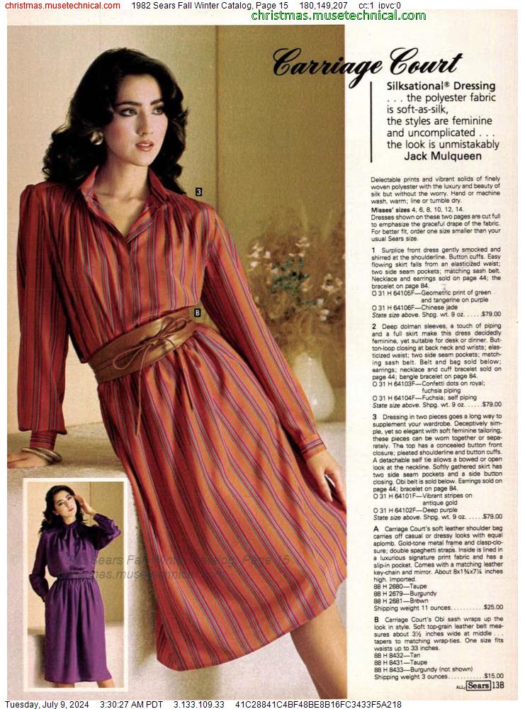 1982 Sears Fall Winter Catalog, Page 15