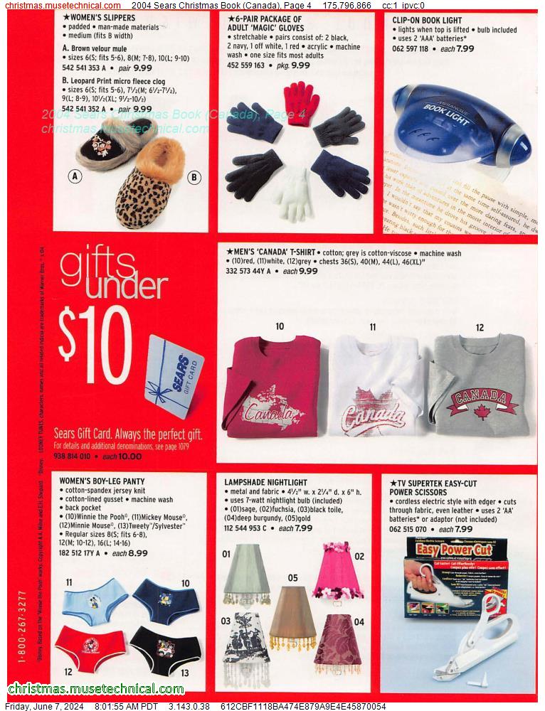 2004 Sears Christmas Book (Canada), Page 4