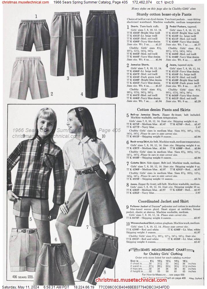 1966 Sears Spring Summer Catalog, Page 405