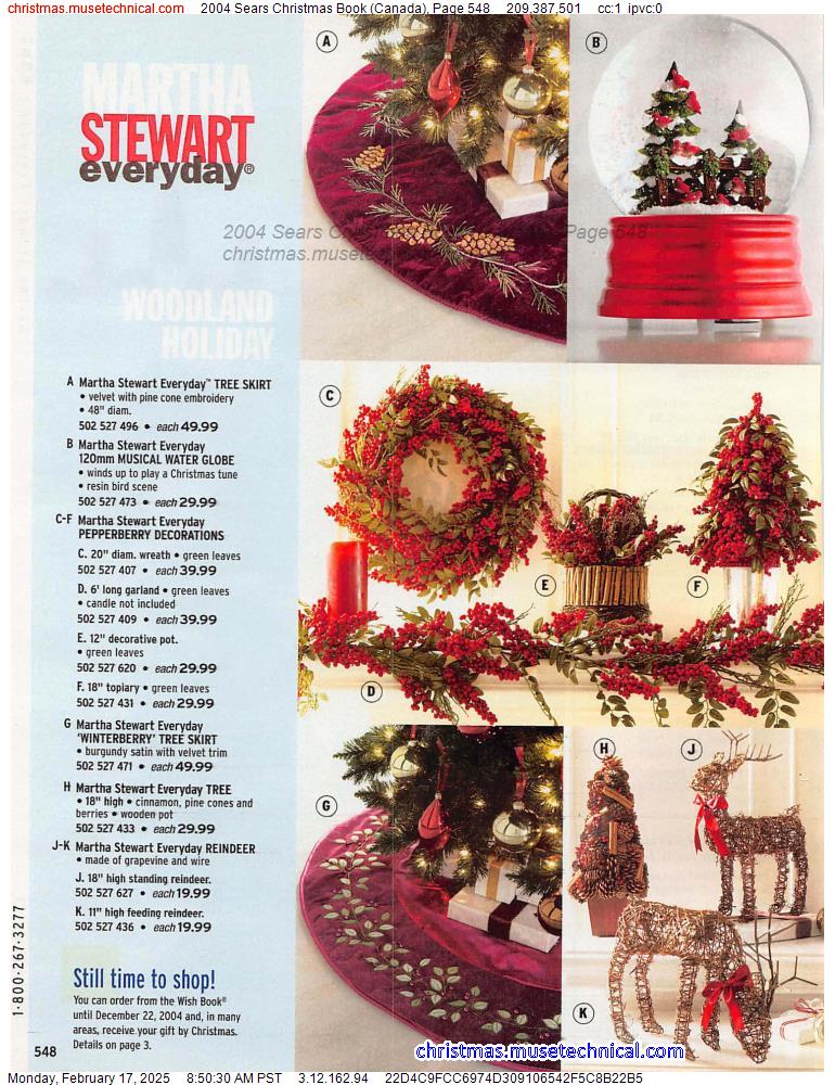 2004 Sears Christmas Book (Canada), Page 548