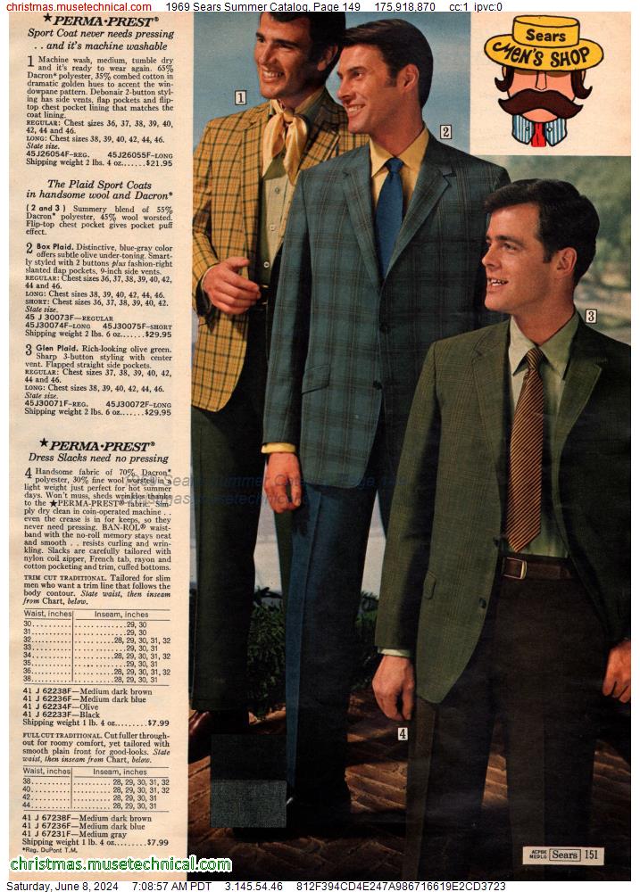 1969 Sears Summer Catalog, Page 149
