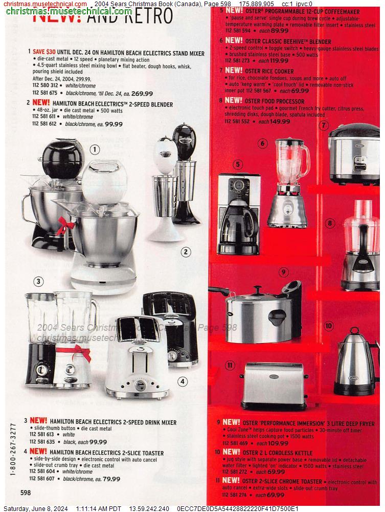 2004 Sears Christmas Book (Canada), Page 598