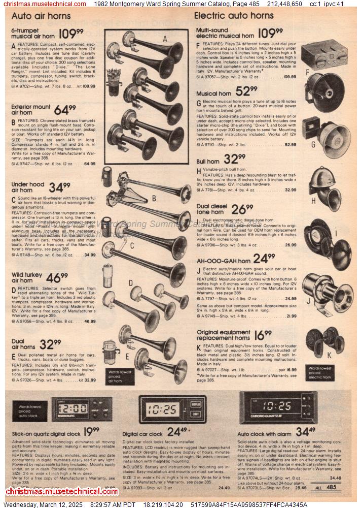 1982 Montgomery Ward Spring Summer Catalog, Page 485