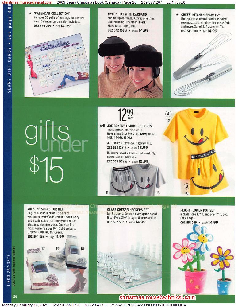 2003 Sears Christmas Book (Canada), Page 26