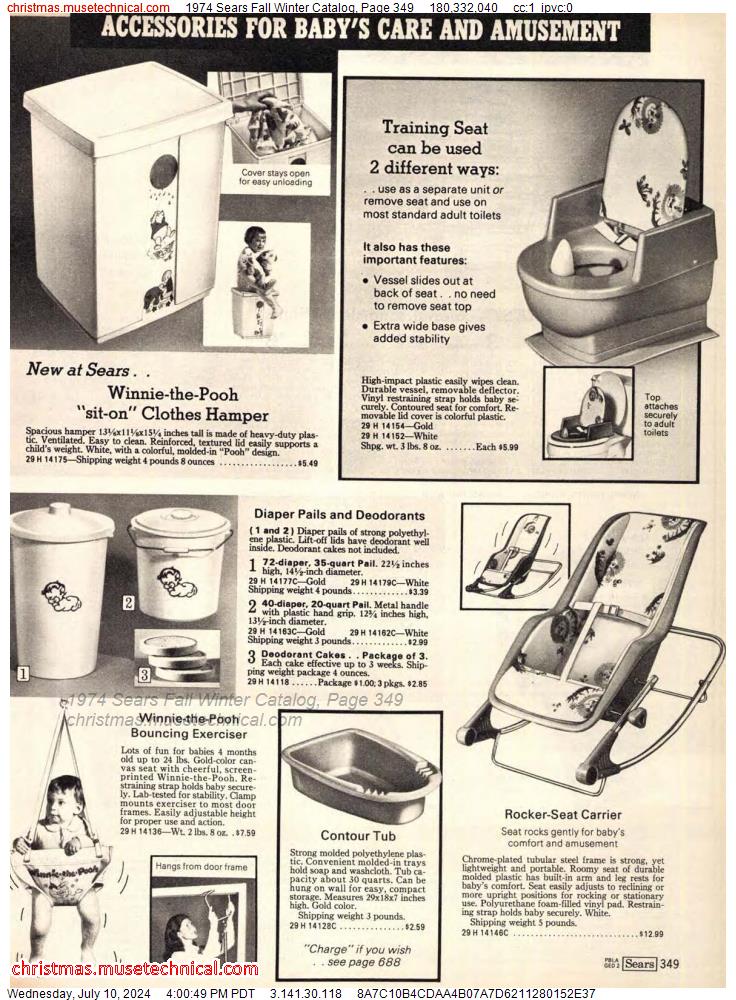 1974 Sears Fall Winter Catalog, Page 349