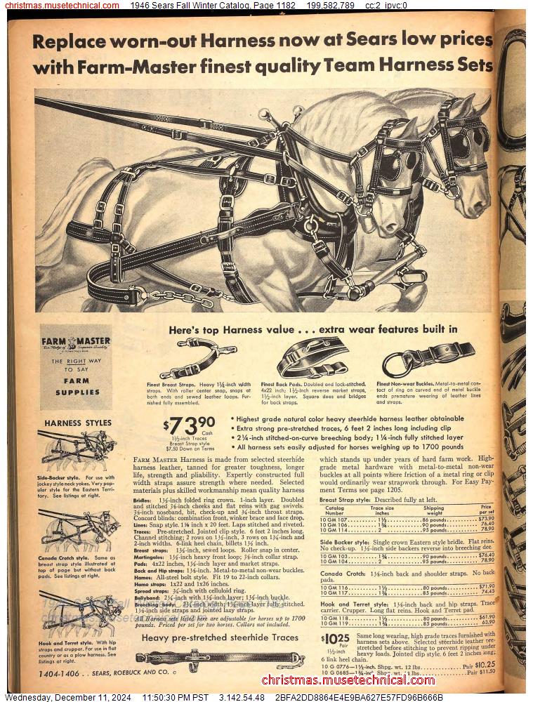 1946 Sears Fall Winter Catalog, Page 1182