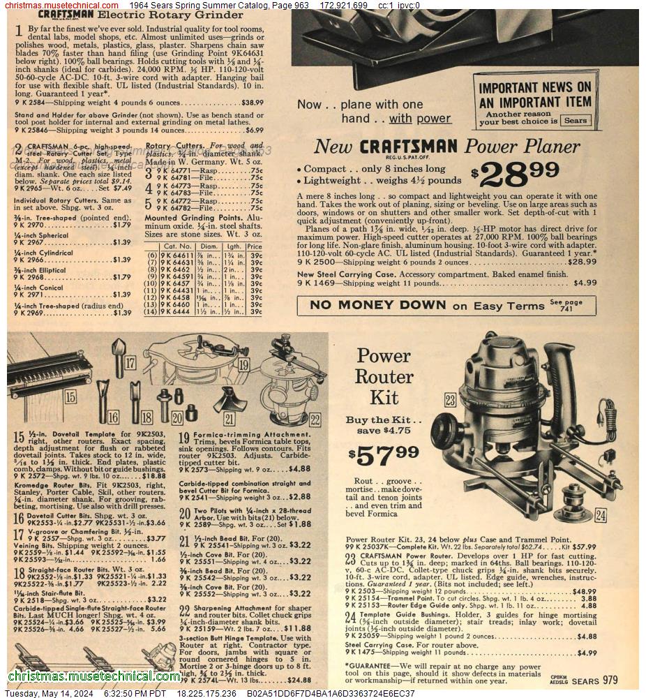 1964 Sears Spring Summer Catalog, Page 963