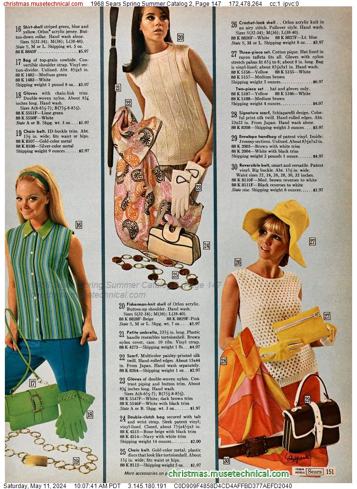 1968 Sears Spring Summer Catalog 2, Page 147