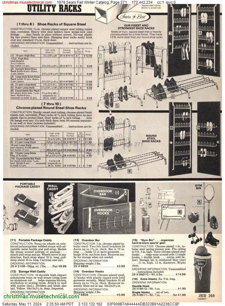 1978 Sears Fall Winter Catalog, Page 271