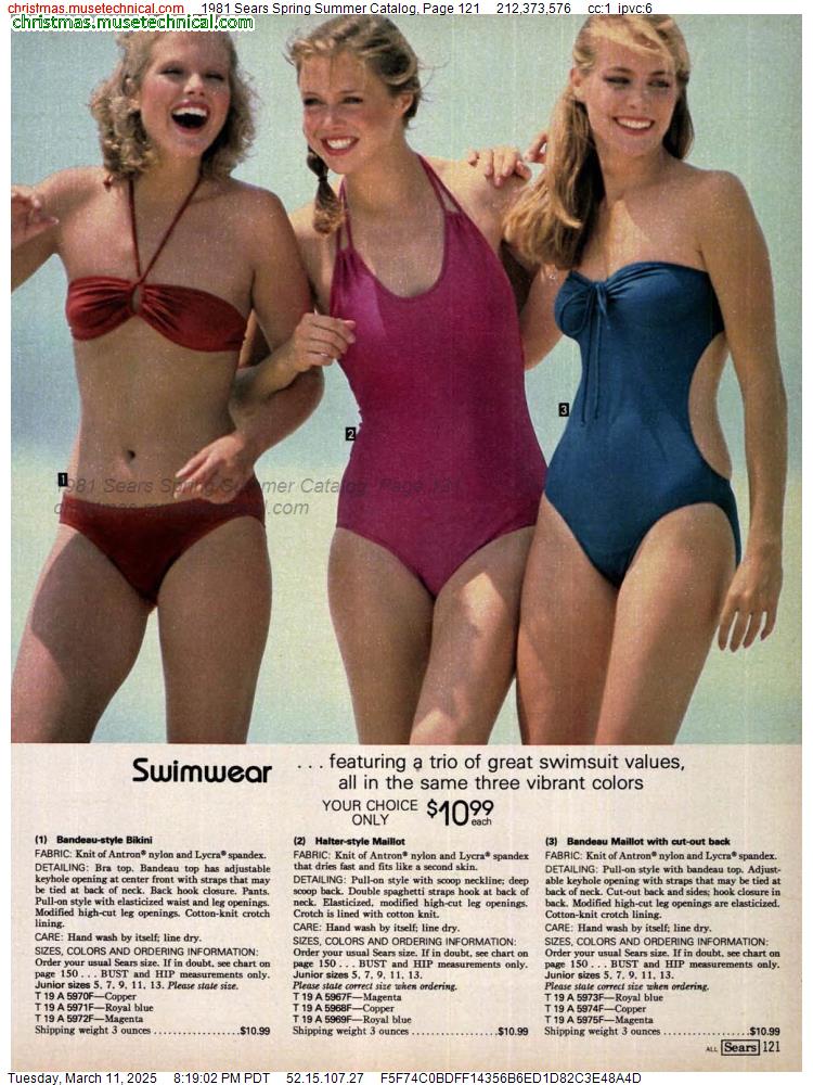 1981 Sears Spring Summer Catalog, Page 121