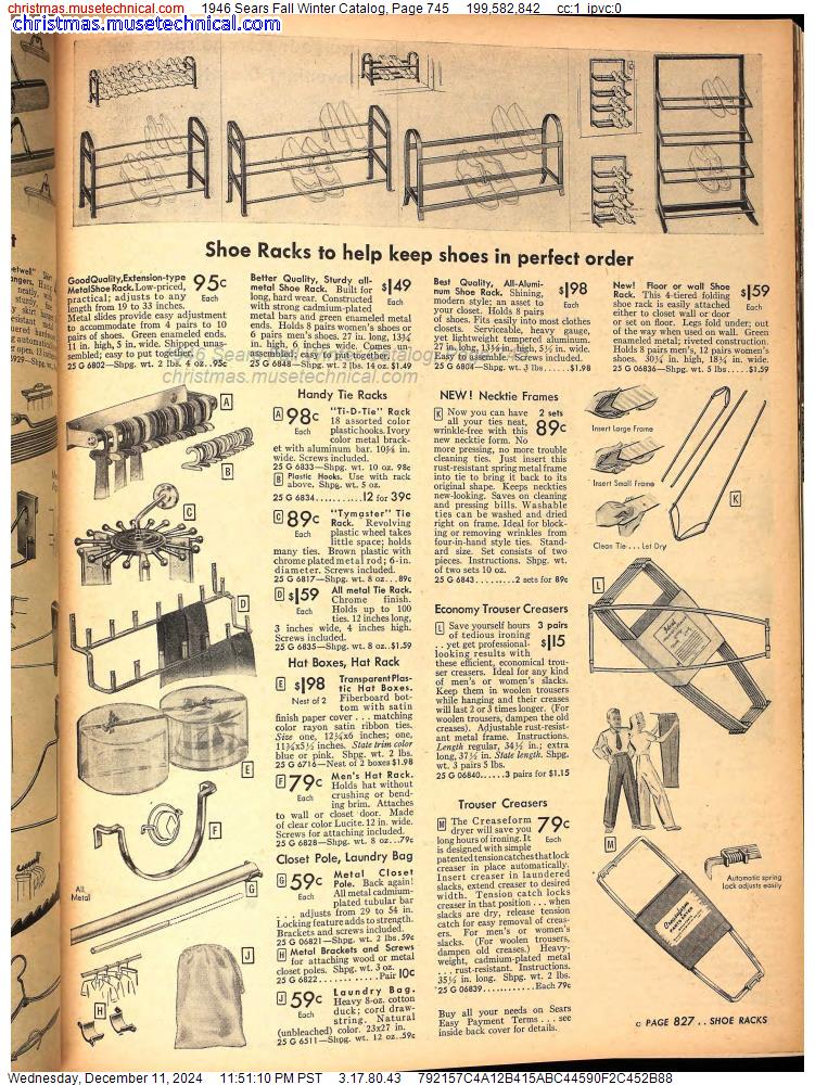 1946 Sears Fall Winter Catalog, Page 745