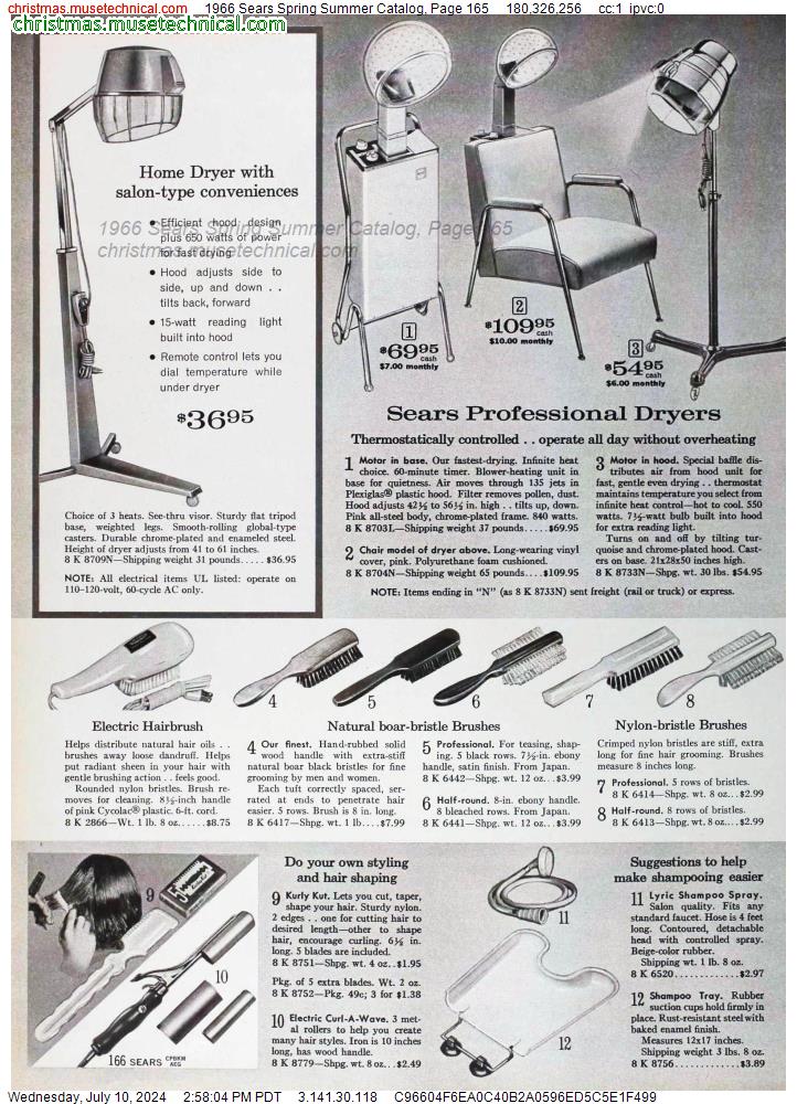 1966 Sears Spring Summer Catalog, Page 165