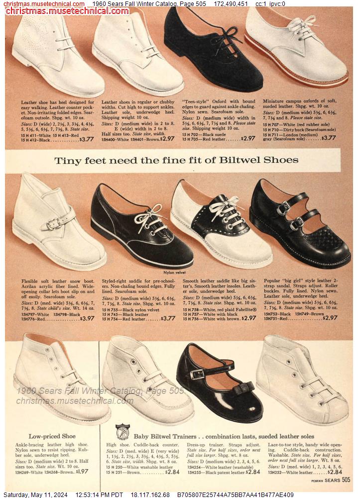 1960 Sears Fall Winter Catalog, Page 505