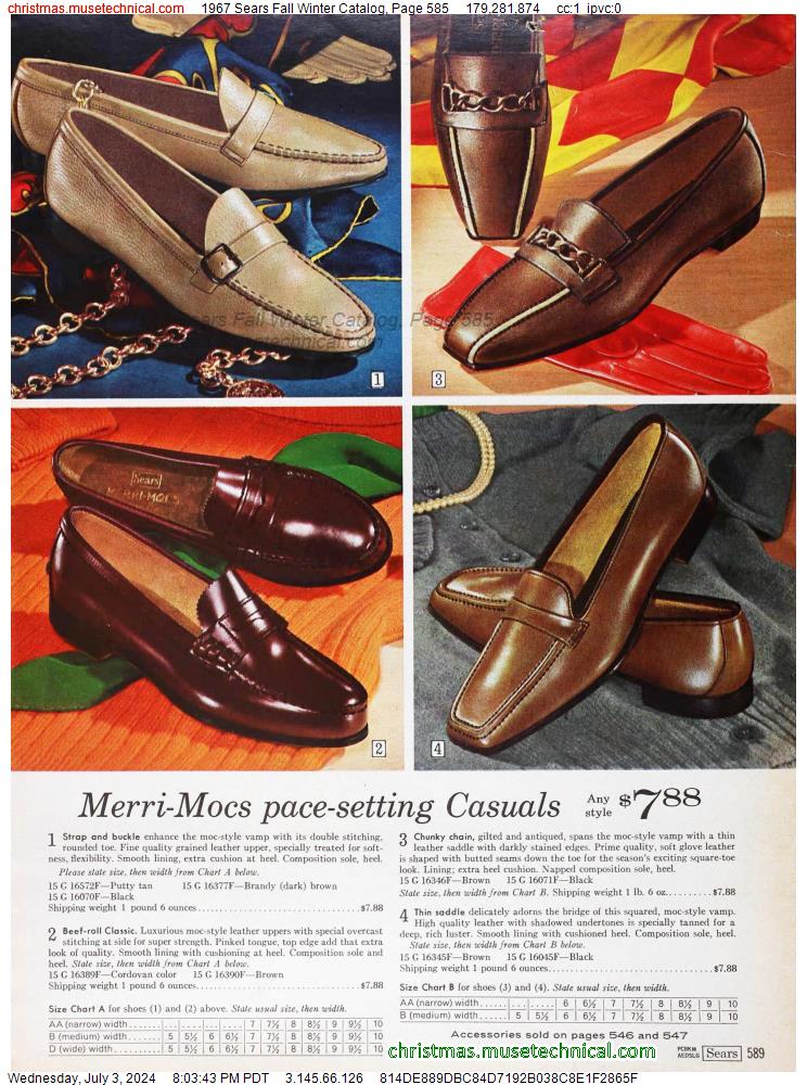 1967 Sears Fall Winter Catalog, Page 585