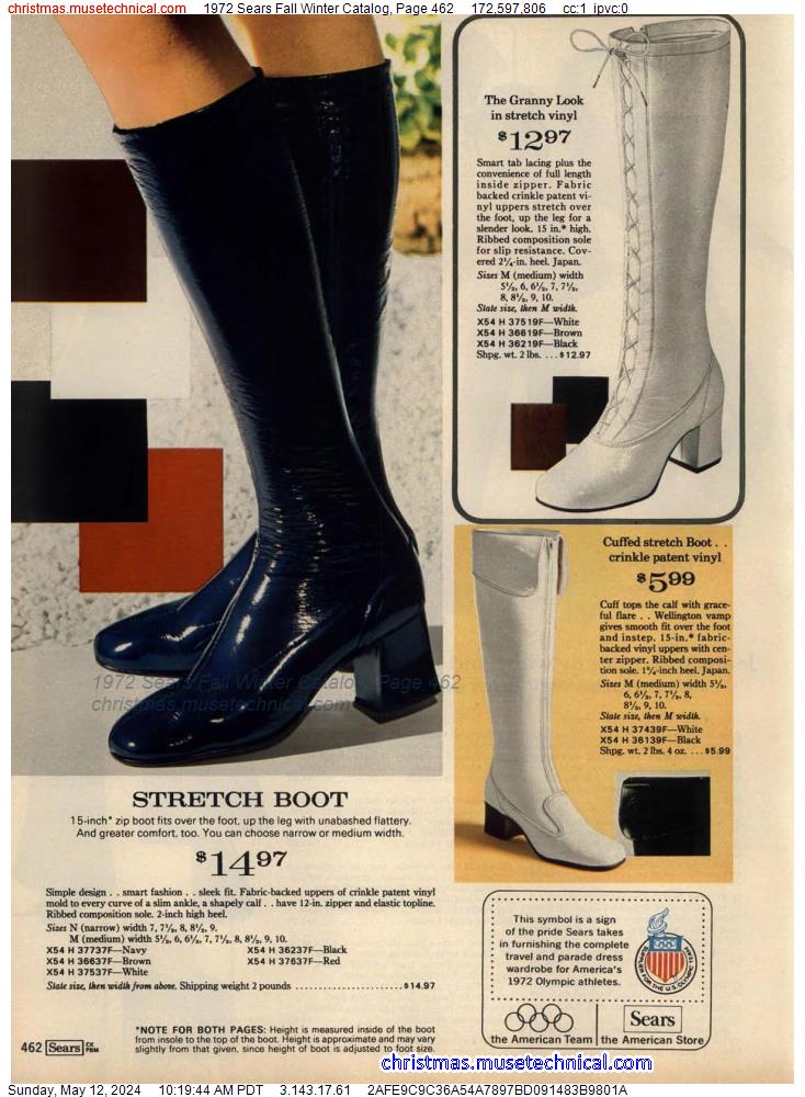 1972 Sears Fall Winter Catalog, Page 462