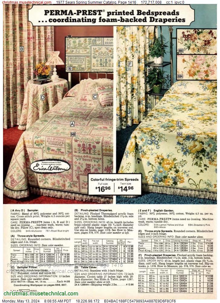 1977 Sears Spring Summer Catalog, Page 1416