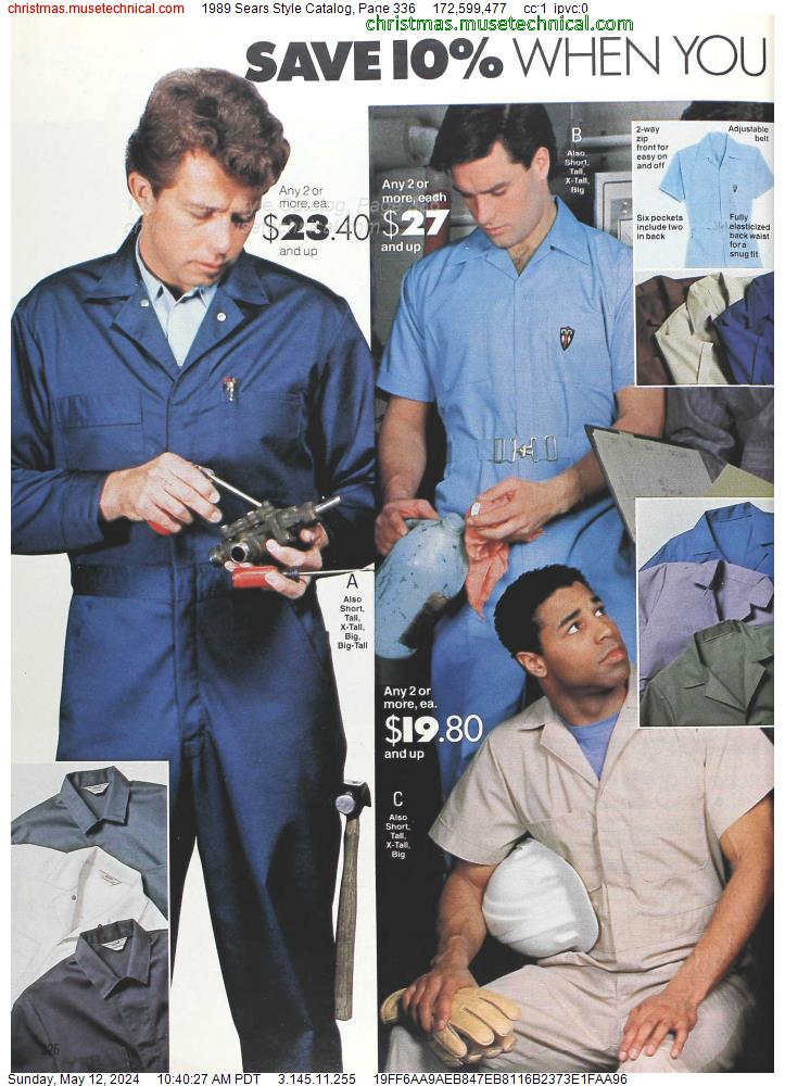 1989 Sears Style Catalog, Page 336