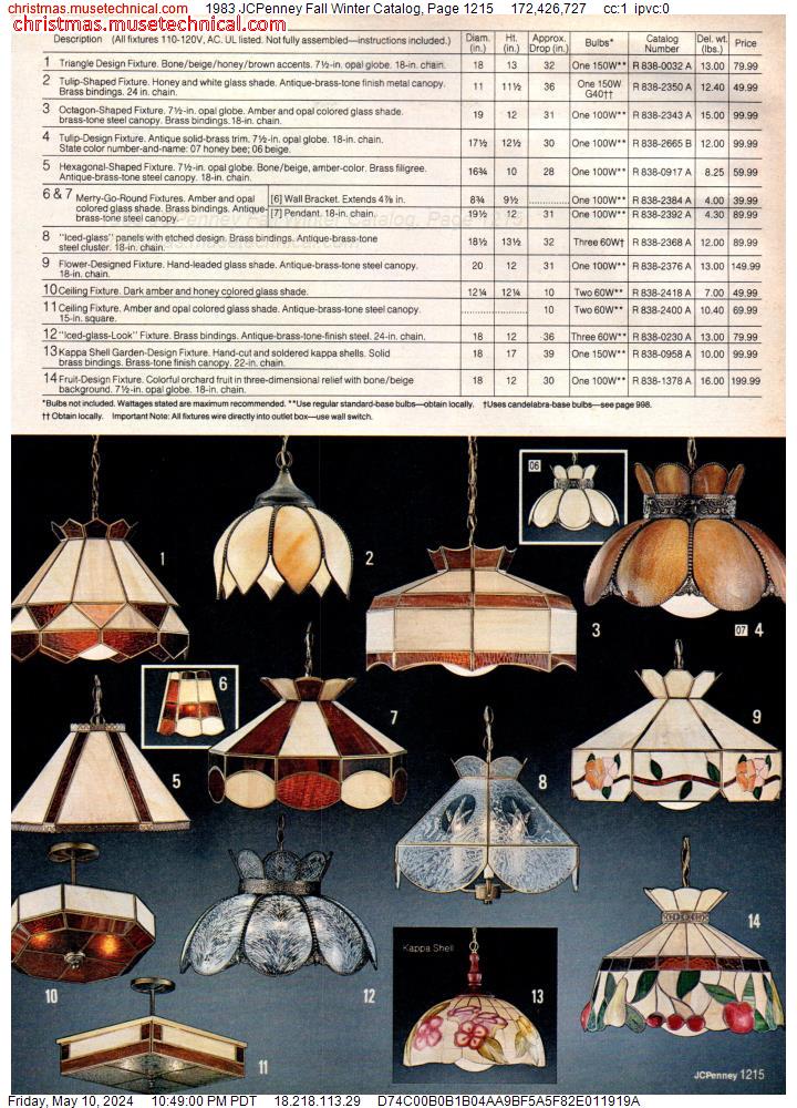 1983 JCPenney Fall Winter Catalog, Page 1215