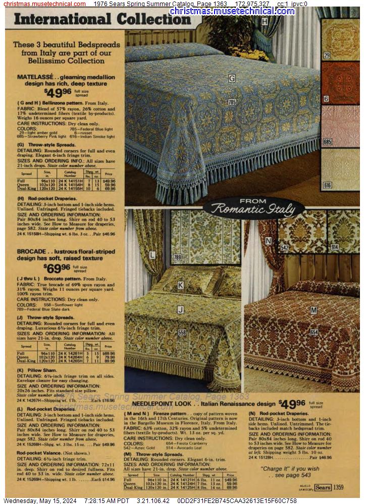 1976 Sears Spring Summer Catalog, Page 1363