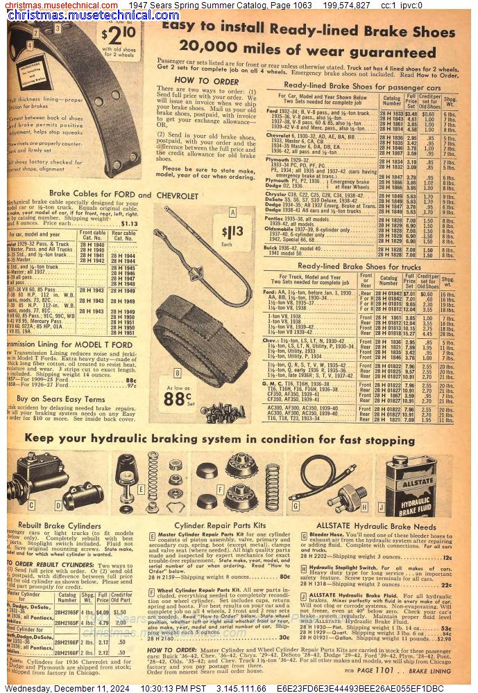 1947 Sears Spring Summer Catalog, Page 1063