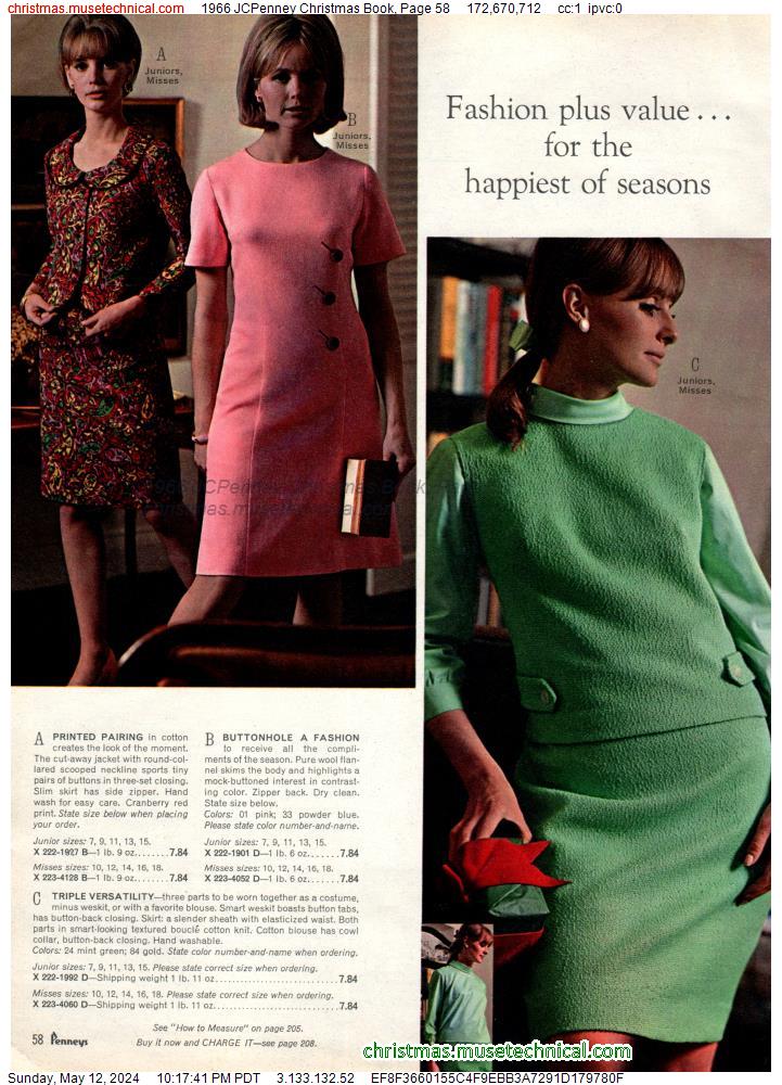 1966 JCPenney Christmas Book, Page 58