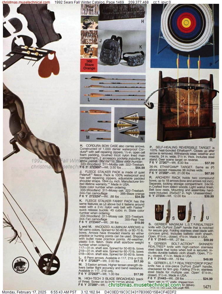 1992 Sears Fall Winter Catalog, Page 1469