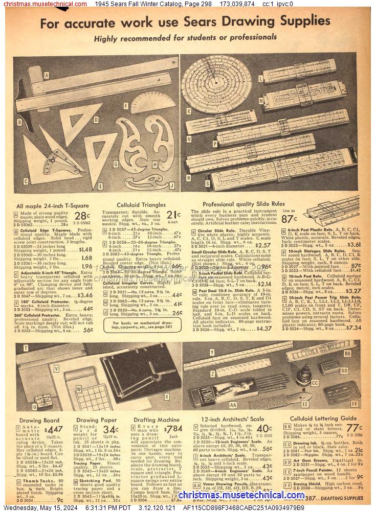 1945 Sears Fall Winter Catalog, Page 298