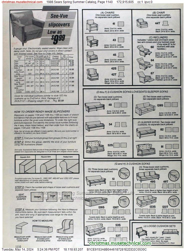 1986 Sears Spring Summer Catalog, Page 1140