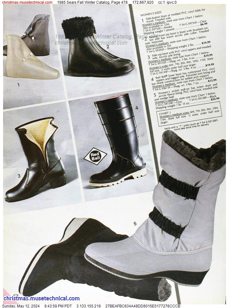 1985 Sears Fall Winter Catalog, Page 478