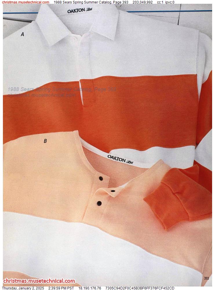 1988 Sears Spring Summer Catalog, Page 393