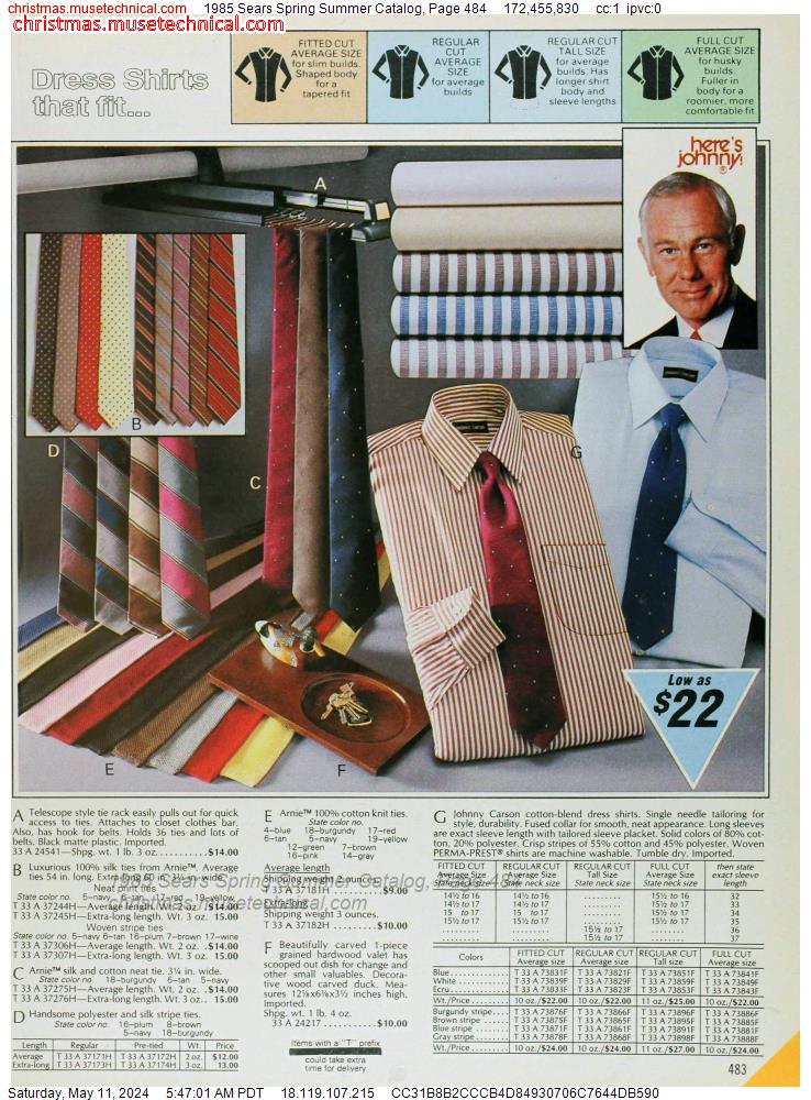 1985 Sears Spring Summer Catalog, Page 484