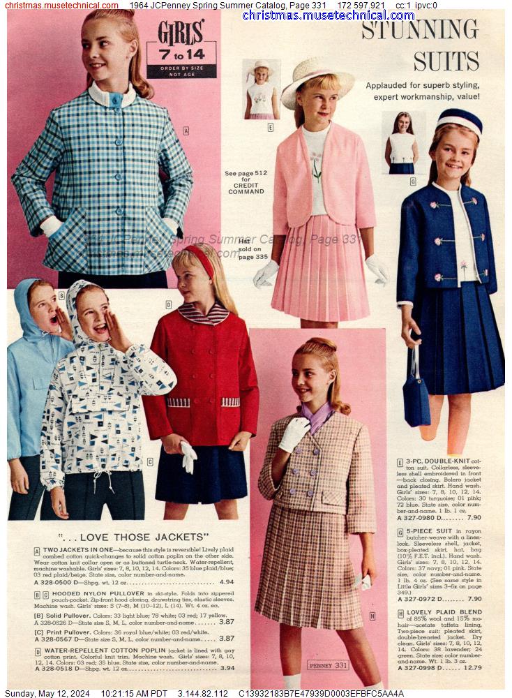 1964 JCPenney Spring Summer Catalog, Page 331