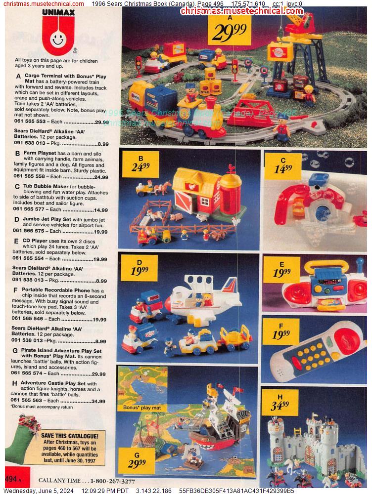 1996 Sears Christmas Book (Canada), Page 496