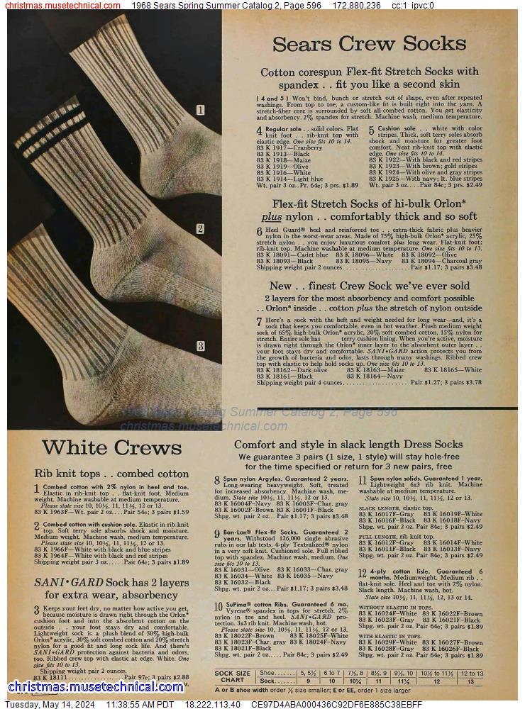 1968 Sears Spring Summer Catalog 2, Page 596