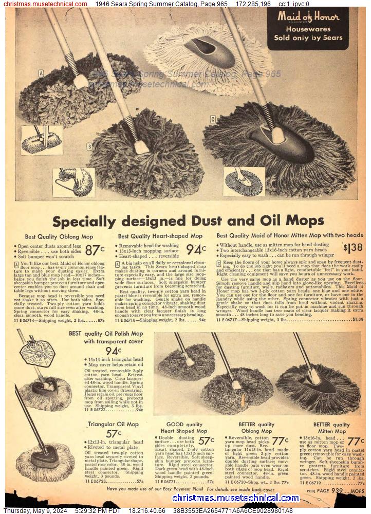 1946 Sears Spring Summer Catalog, Page 965