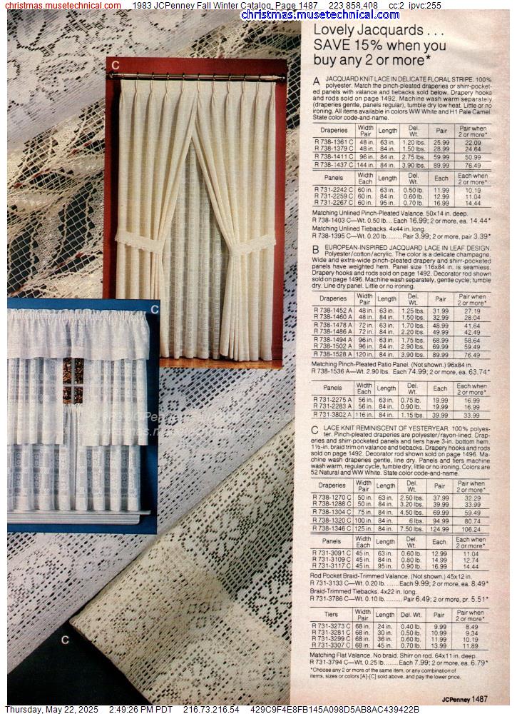 1983 JCPenney Fall Winter Catalog, Page 1487