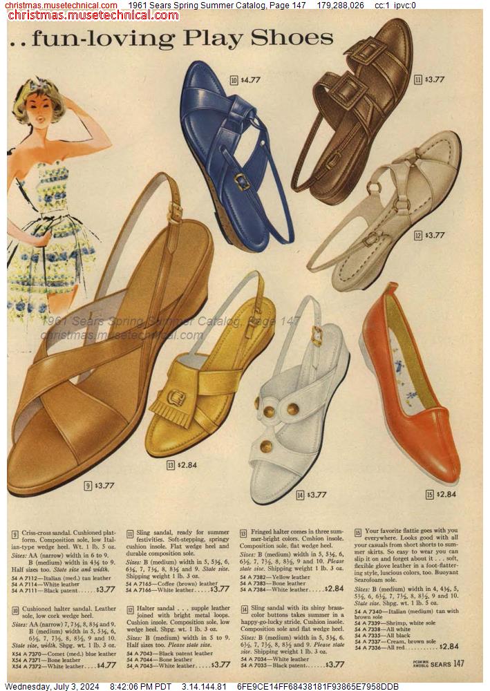 1961 Sears Spring Summer Catalog, Page 147