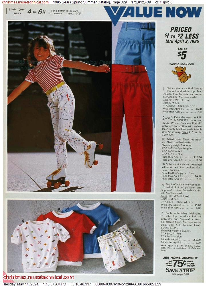 1985 Sears Spring Summer Catalog, Page 329