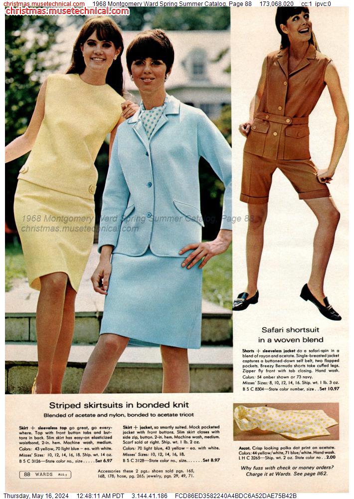 1968 Montgomery Ward Spring Summer Catalog, Page 88