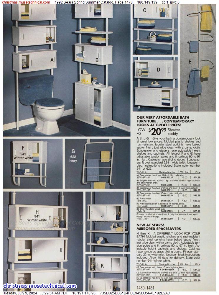 1992 Sears Spring Summer Catalog, Page 1478