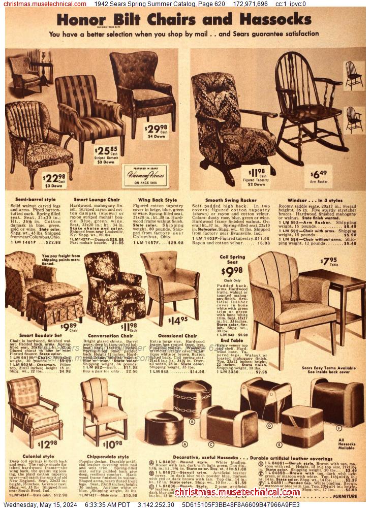1942 Sears Spring Summer Catalog, Page 620