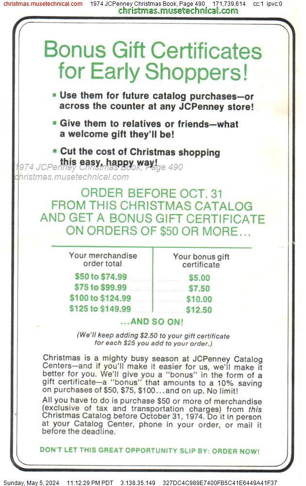 1974 JCPenney Christmas Book, Page 490