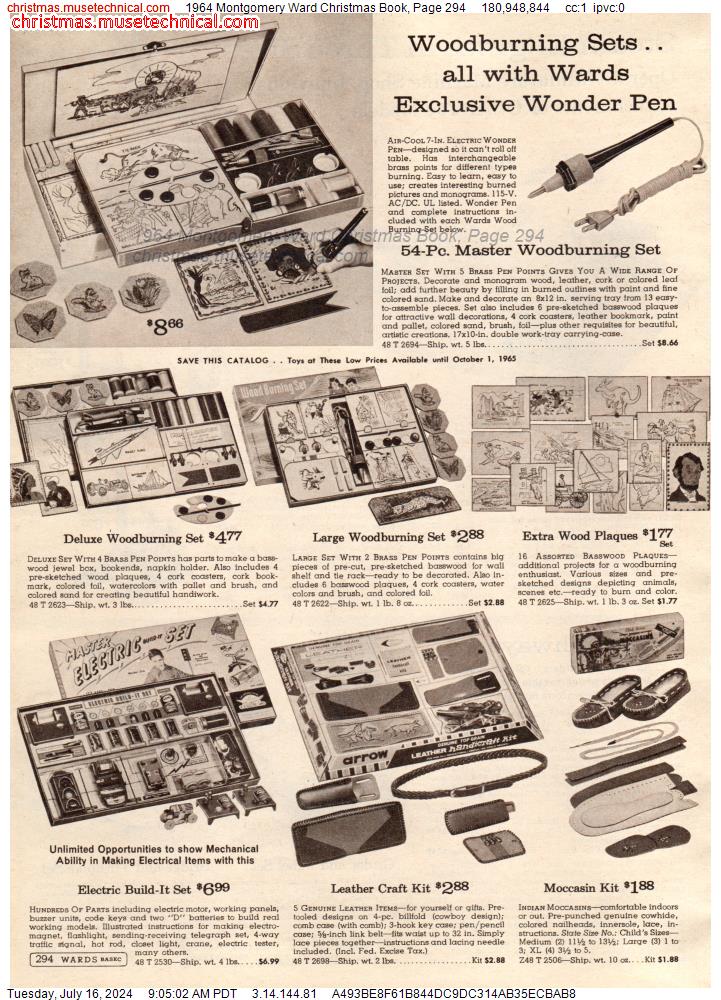 1964 Montgomery Ward Christmas Book, Page 294