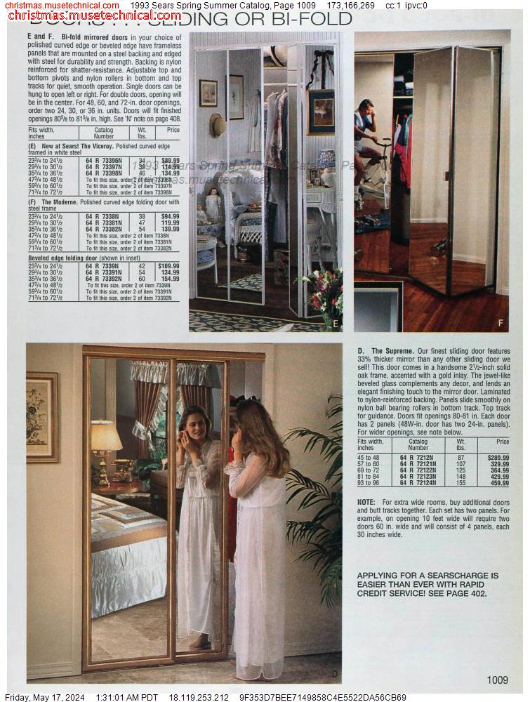 1993 Sears Spring Summer Catalog, Page 1009