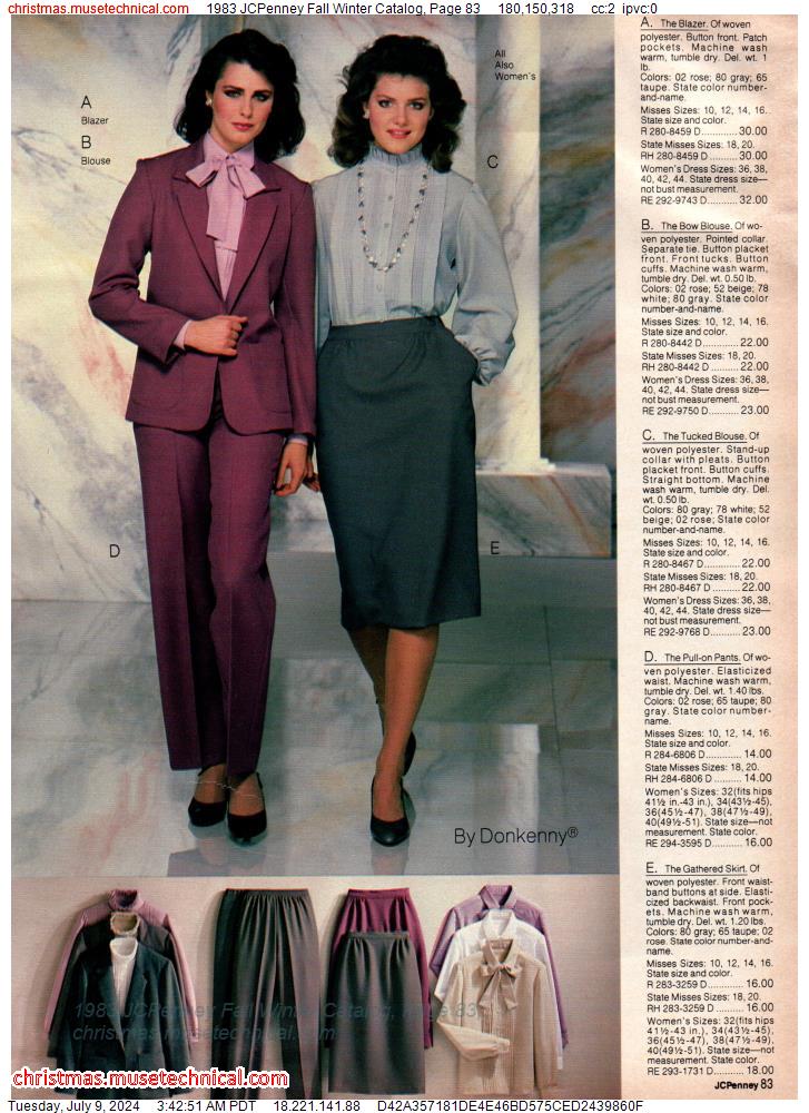 1983 JCPenney Fall Winter Catalog, Page 83