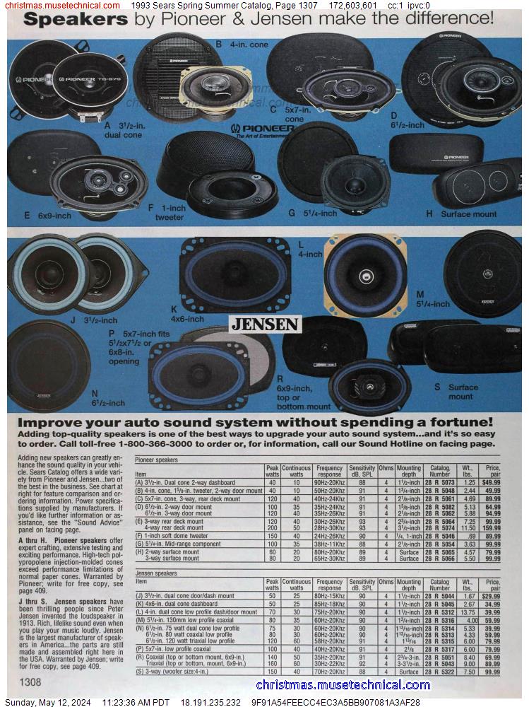 1993 Sears Spring Summer Catalog, Page 1307