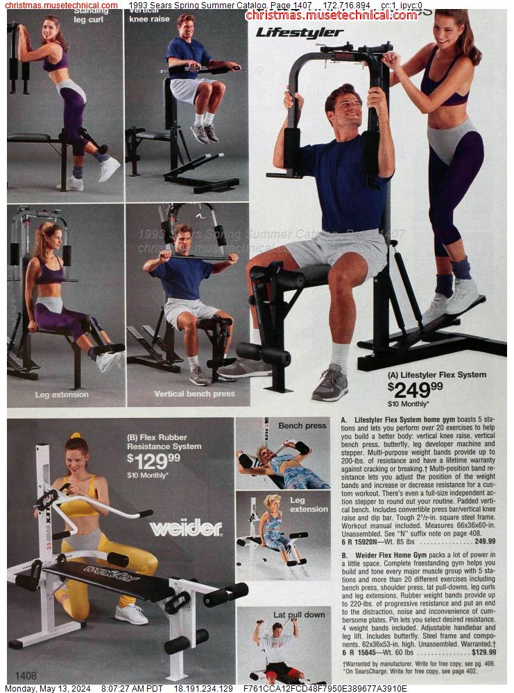 1993 Sears Spring Summer Catalog, Page 1407