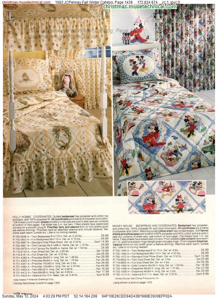 1983 JCPenney Fall Winter Catalog, Page 1438