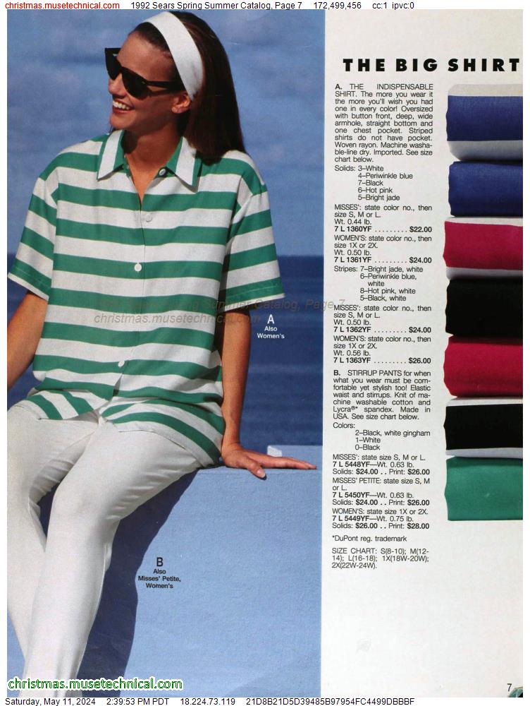 1992 Sears Spring Summer Catalog, Page 7